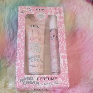 Pink Hand Cream and Perfume Duo